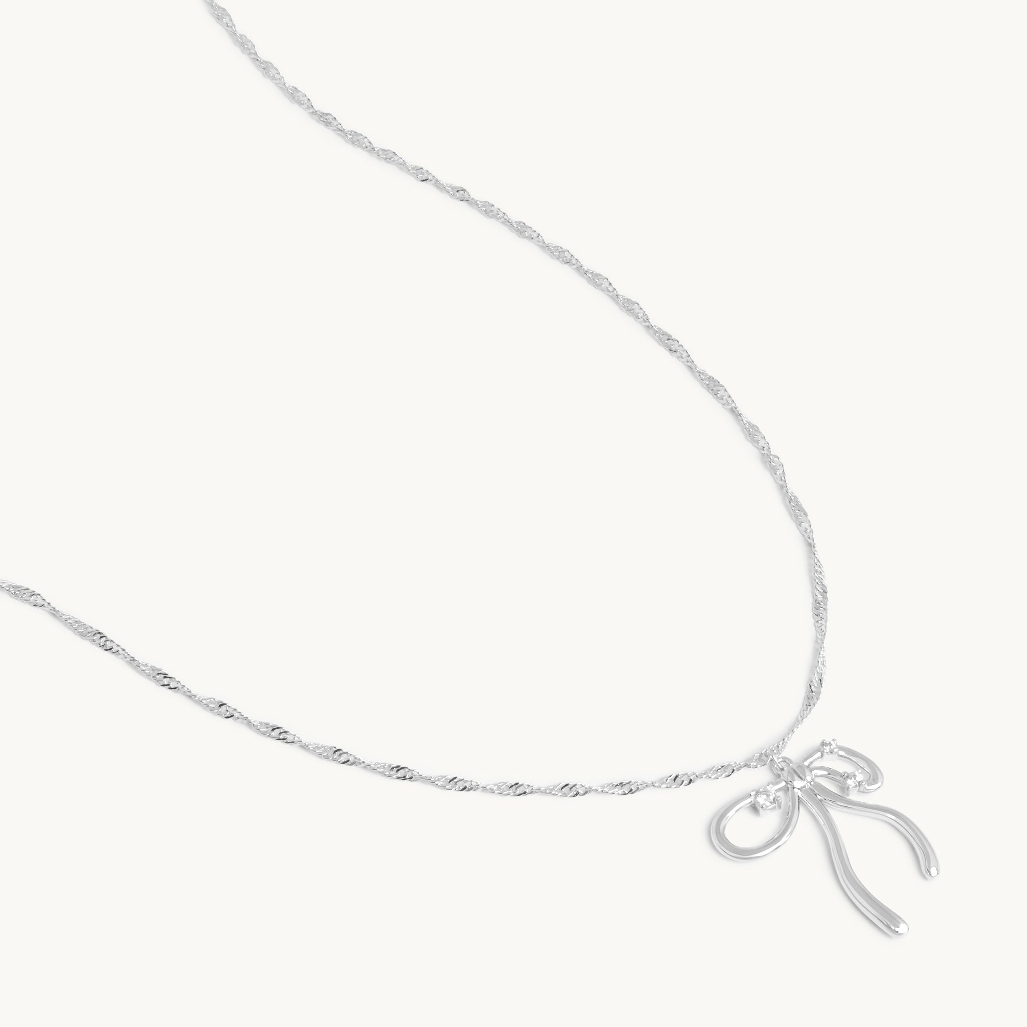 Aine Bow Necklace