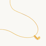 Bubbly Letter Necklace