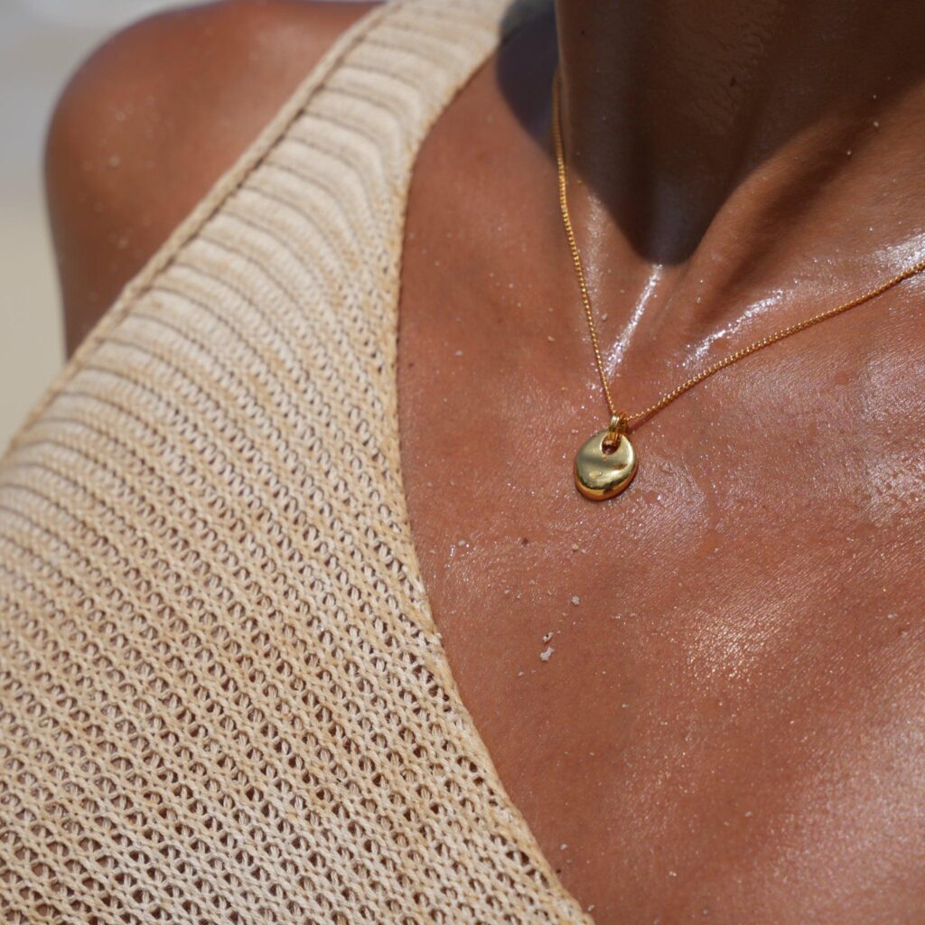 Ocean Pebble Necklace — alternative view