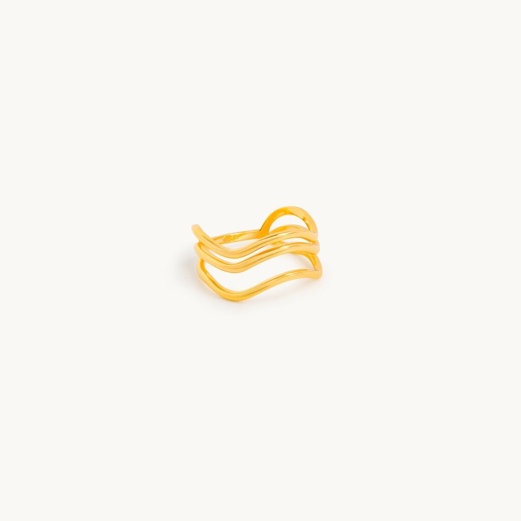 Sand Lines Ring — alternative view