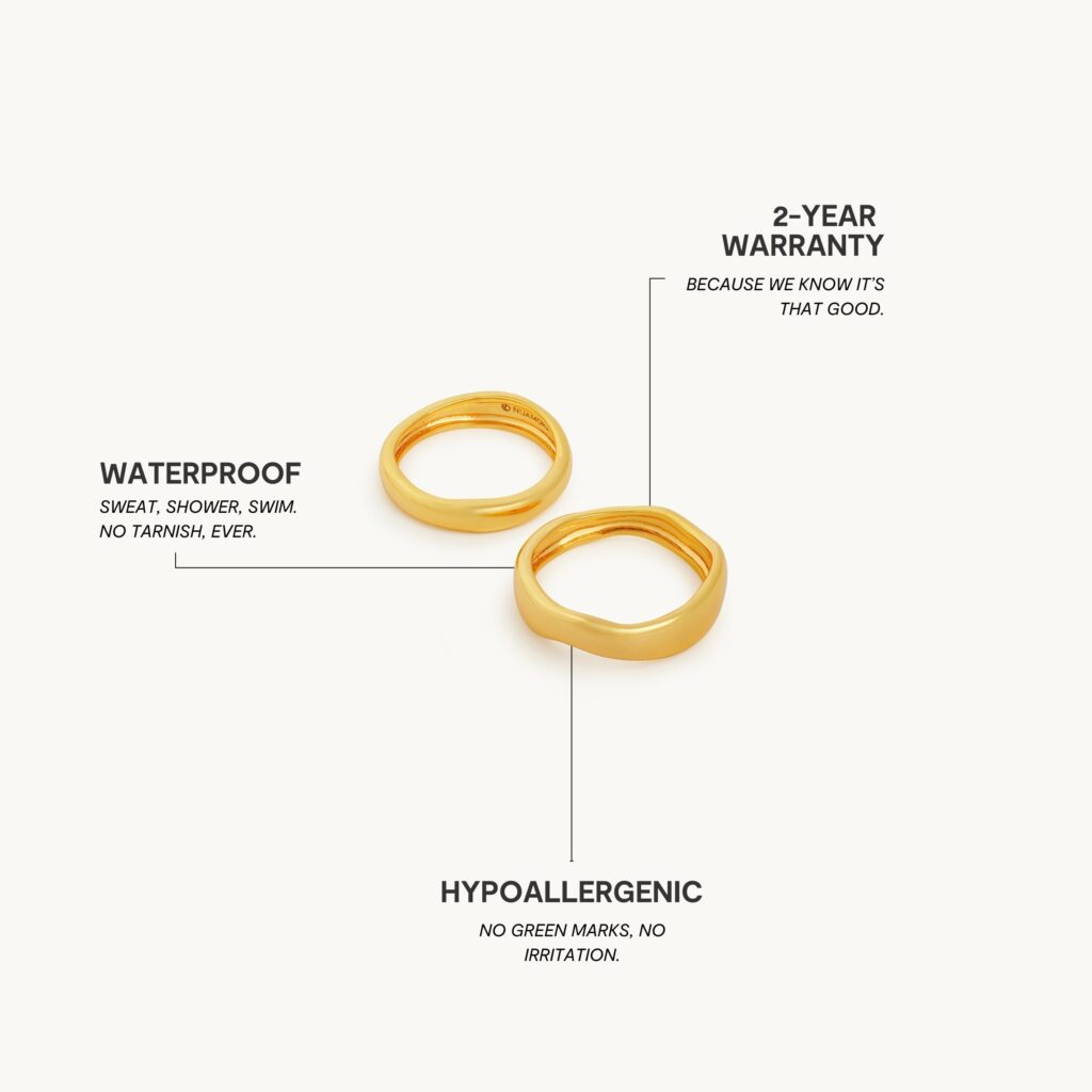 Sun Waves Ring — alternative view